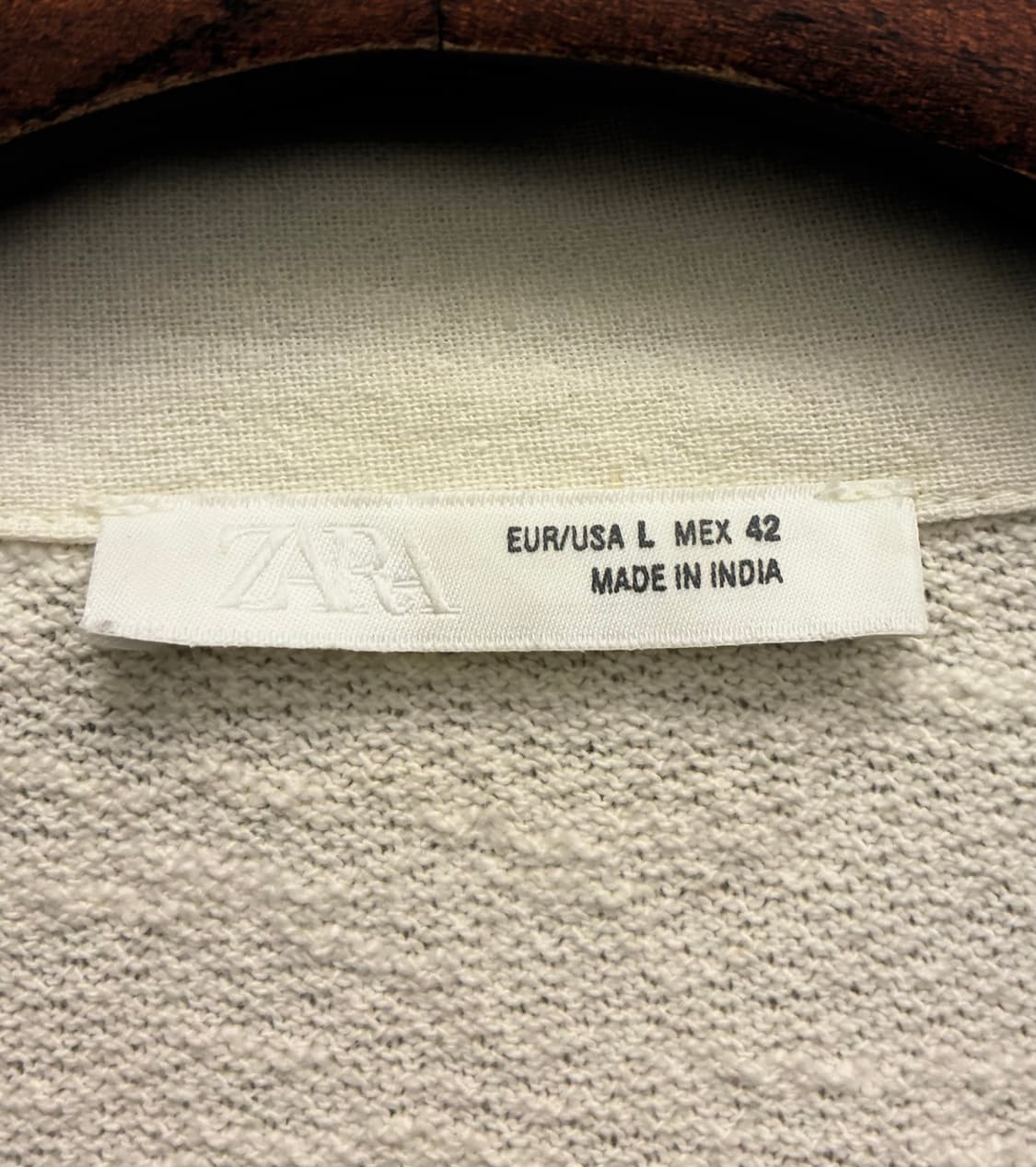 (L/103)ZARA 자라 리넨 플라워 패치 자수 오픈카라셔츠 상품이미지8