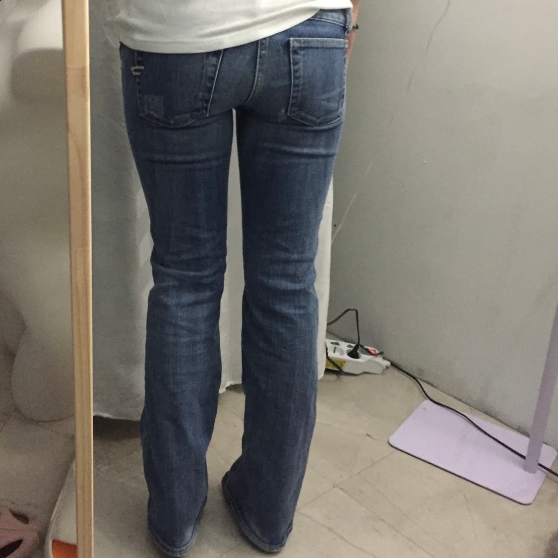 Diesel 디젤 로우 중청 데미지 데님 팬츠 상품이미지2