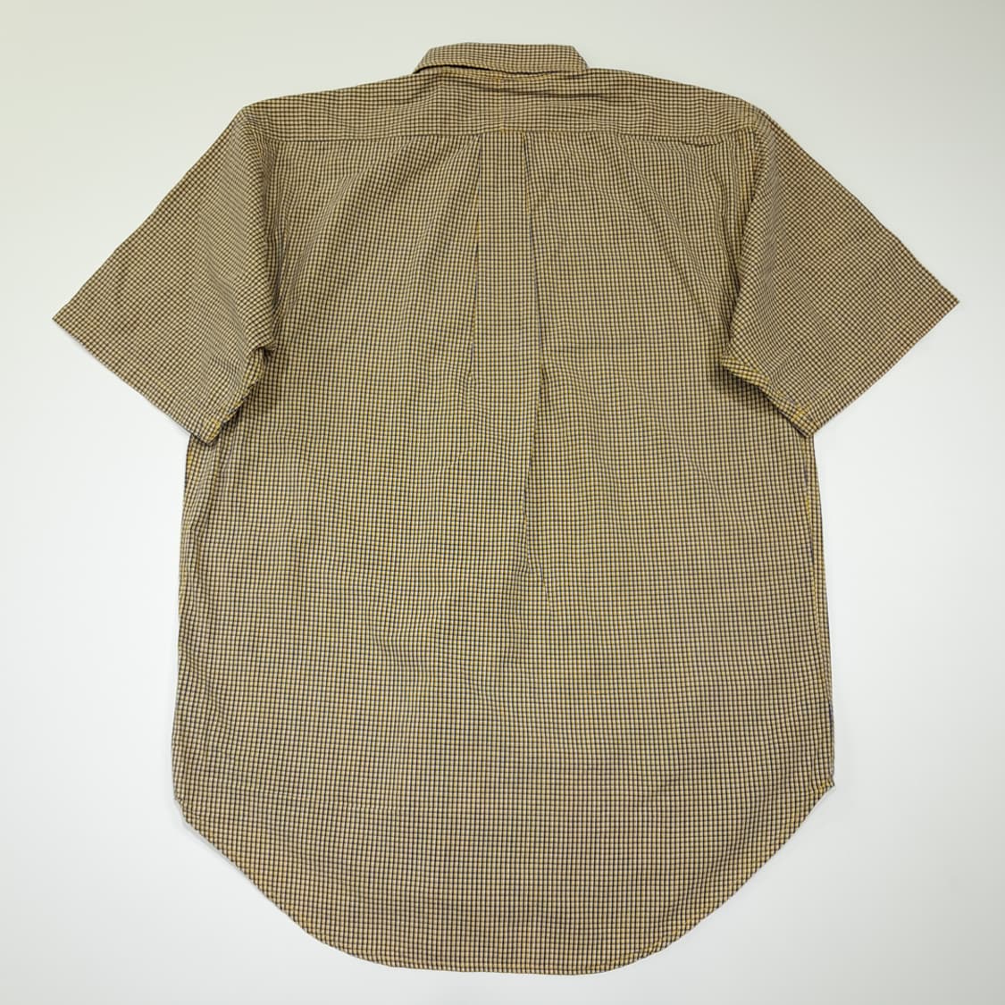 CK045 M 폴로 90s 옐로우네이비 마이크로체크 반팔 셔츠 남방 상품이미지6