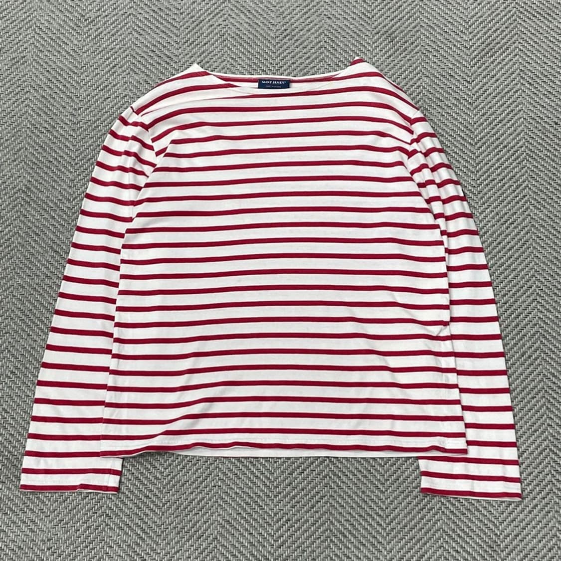 세인트제임스 스트라이프 단가라 티셔츠 v0066 상품이미지1
