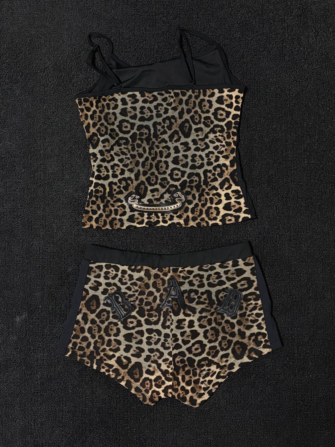 배드블러드 미스틱 레오파드 탱크 쇼츠 세트 상품이미지2