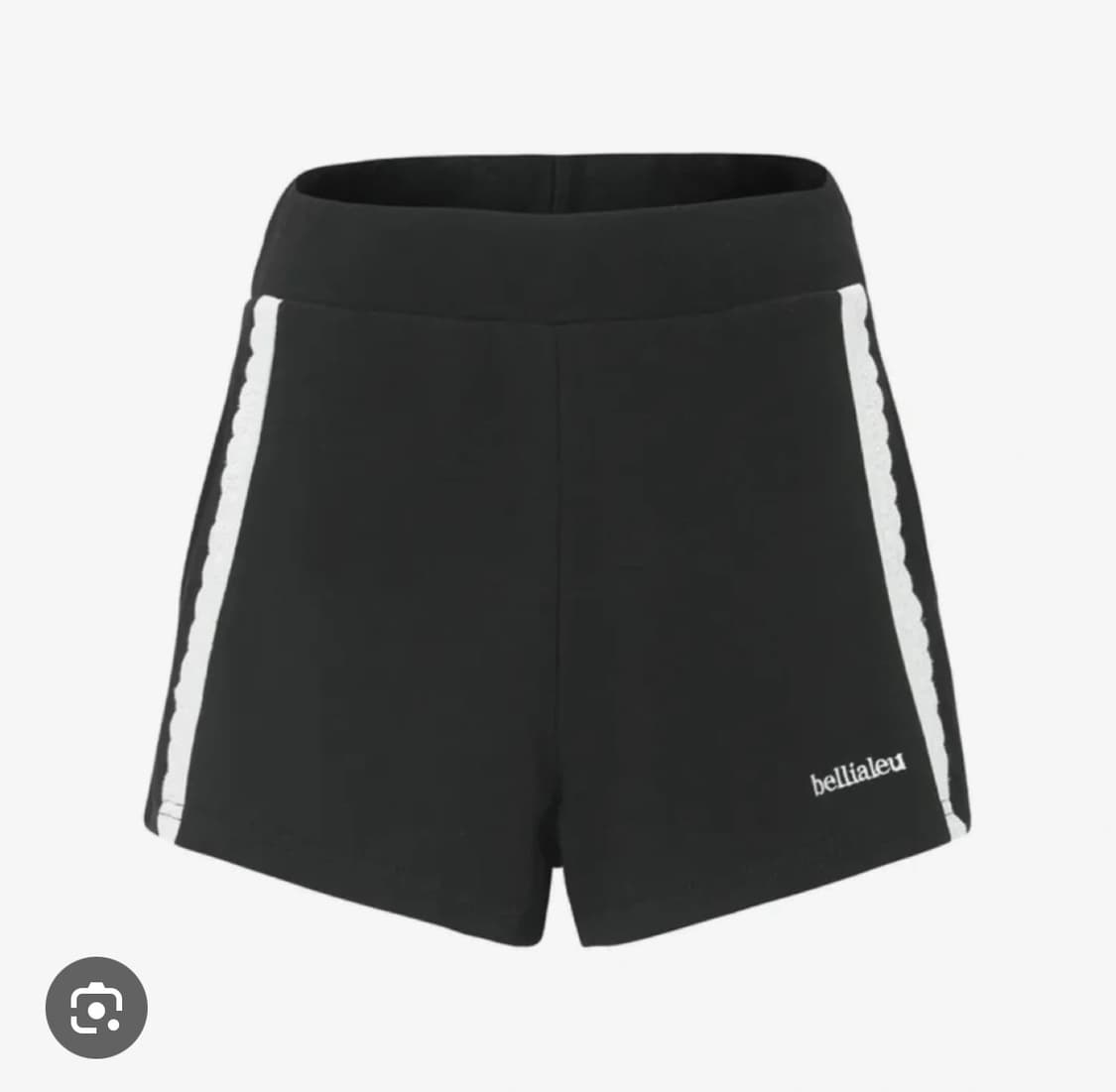 벨리아르 코튼 레이스 쇼츠 블랙 상품이미지1