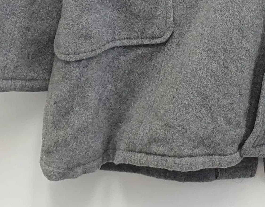 그레이 울 혼방 모리걸 코트 상품이미지4