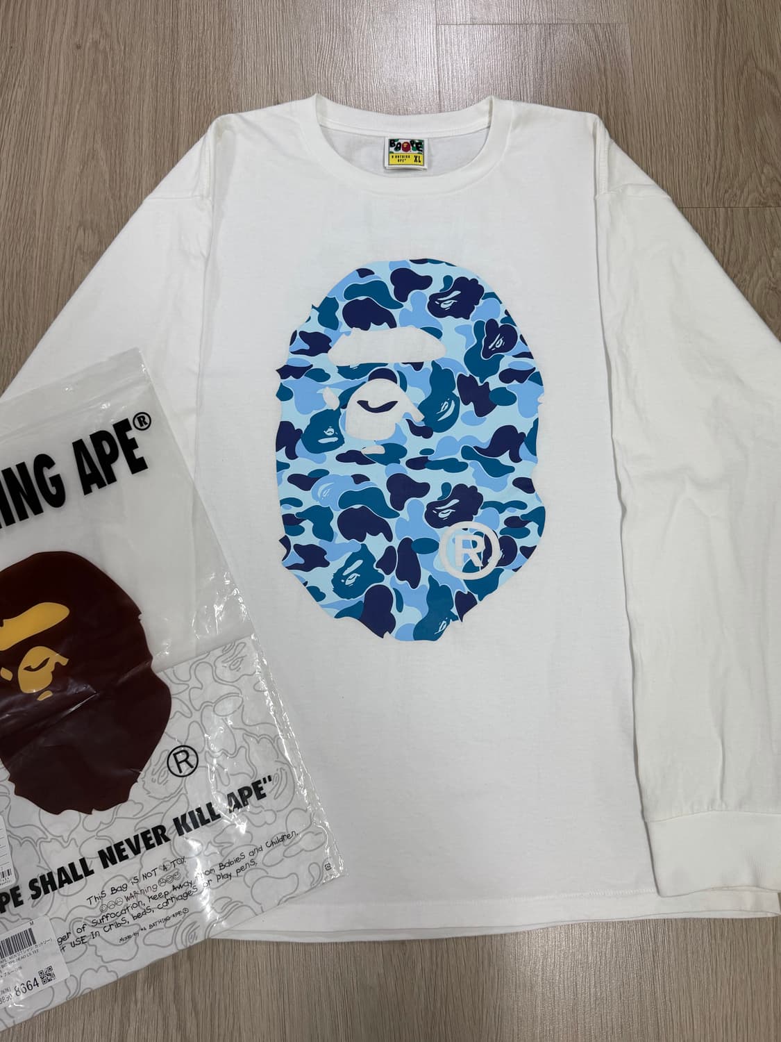 정품)베이프 롱슬리브 XL 상품이미지2