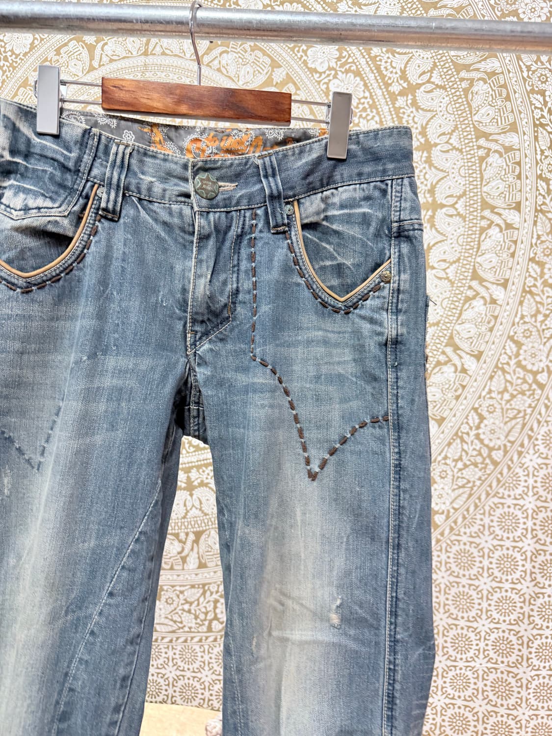 SHANE JEANS 빈티지 스티치 데님팬츠 (Z1011) 상품이미지4