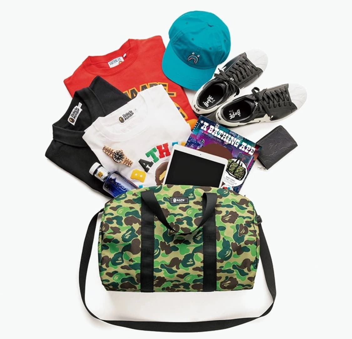 베이프 카모 빅 더플백 잡지부록 상품이미지3