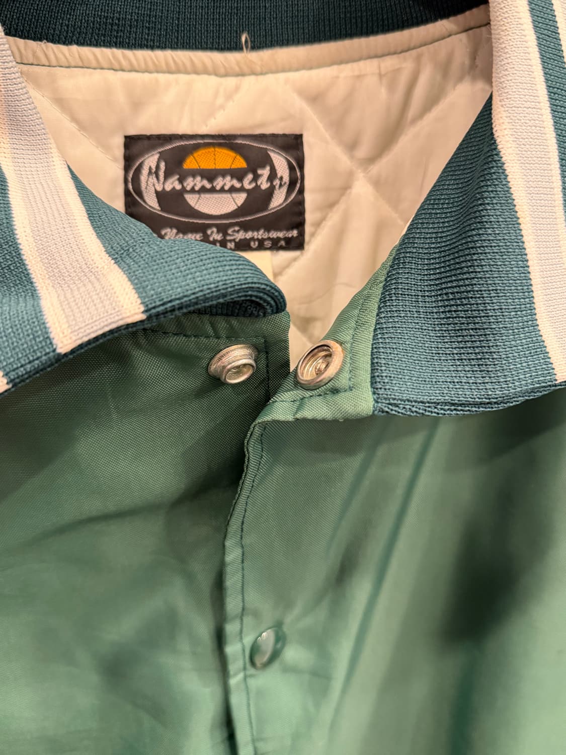 90s Nammet 빈티지 스타디움 새틴 자켓 (made in USA) 상품이미지3