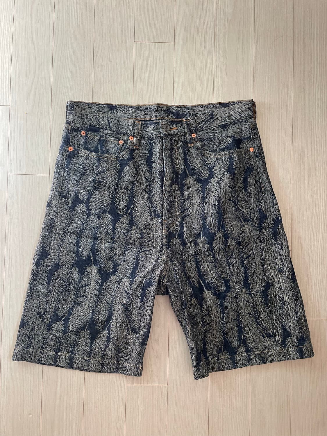 캐피탈 맥파이 데님 쇼츠 다크 인디고 34 상품이미지1