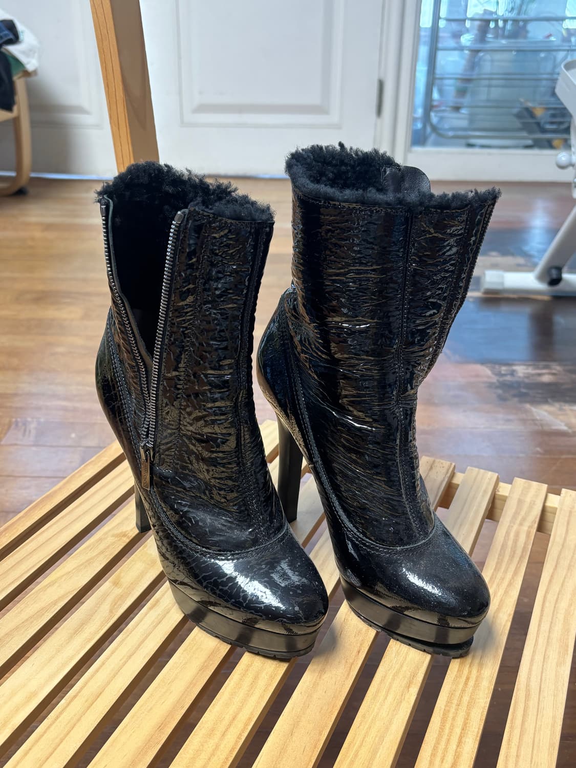 지미추 양털 앵클부츠 상품이미지1