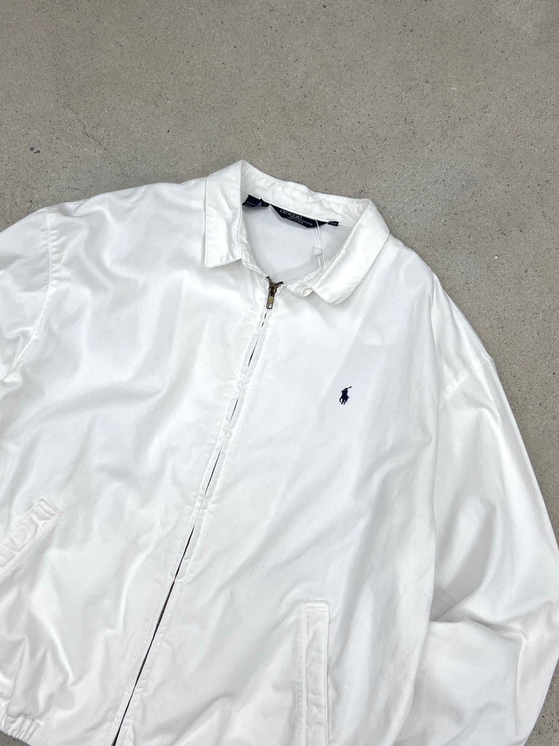 폴로 랄프로렌 90s 화이트 해링턴 자켓  상품이미지5