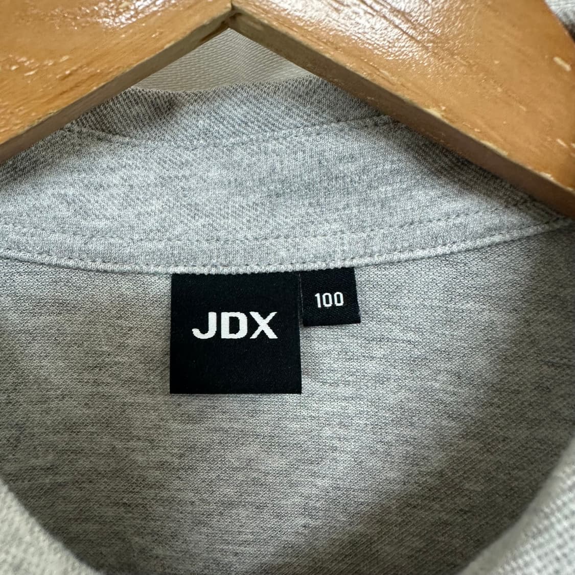  JDX 남자 카라 반팔티 골프티 면 그레이 100 상품이미지5