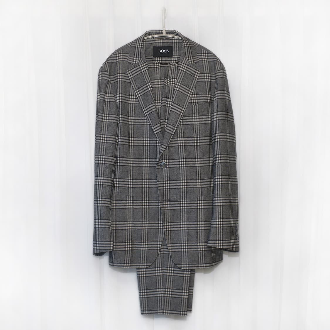 휴고 보스 마르조또 이태리 클래식 체크 수트 셋업 (48+50/100) 상품이미지1
