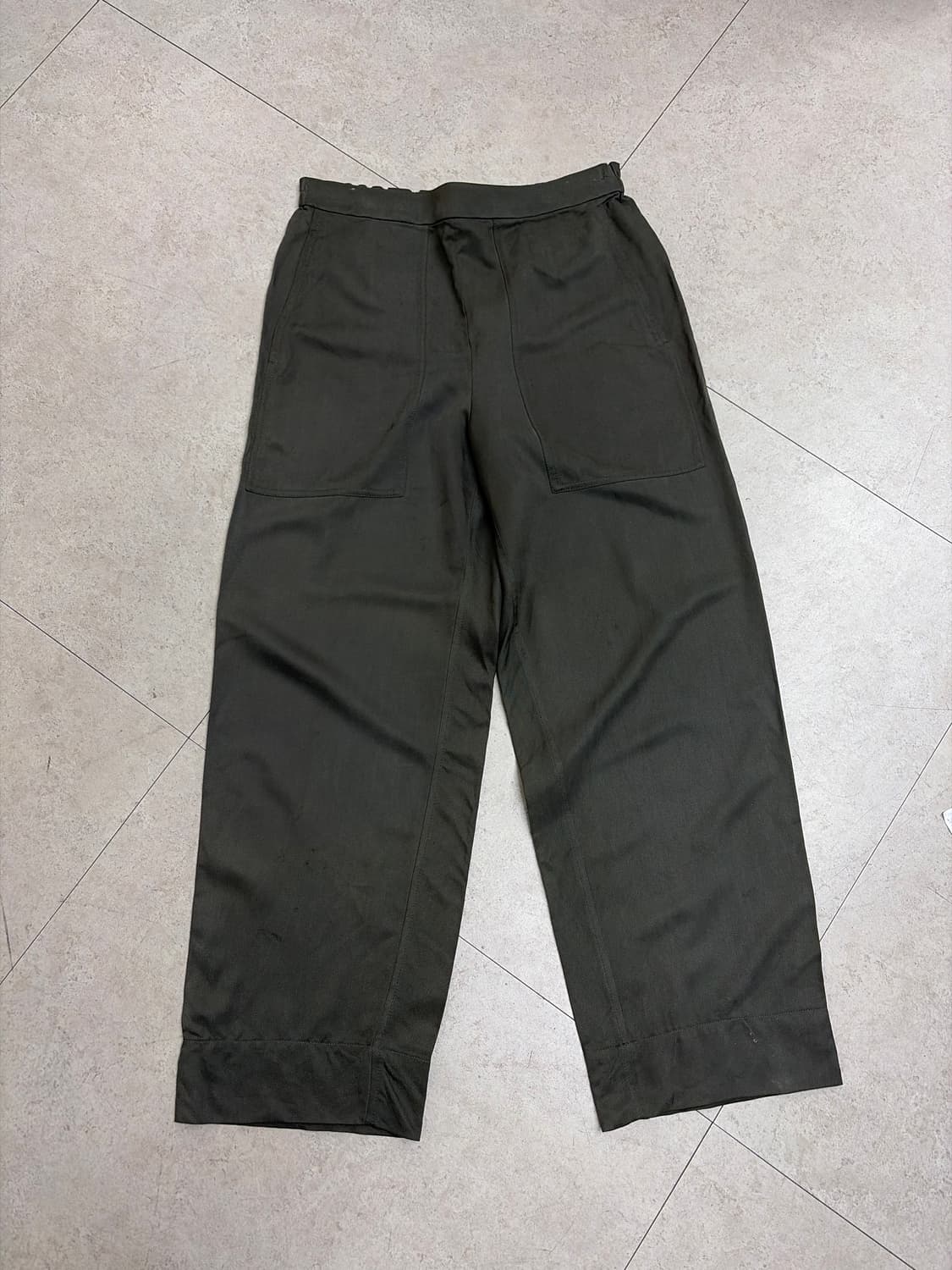 르메르 34 사이즈 견 소재 고무줄 팬츠 상품이미지1