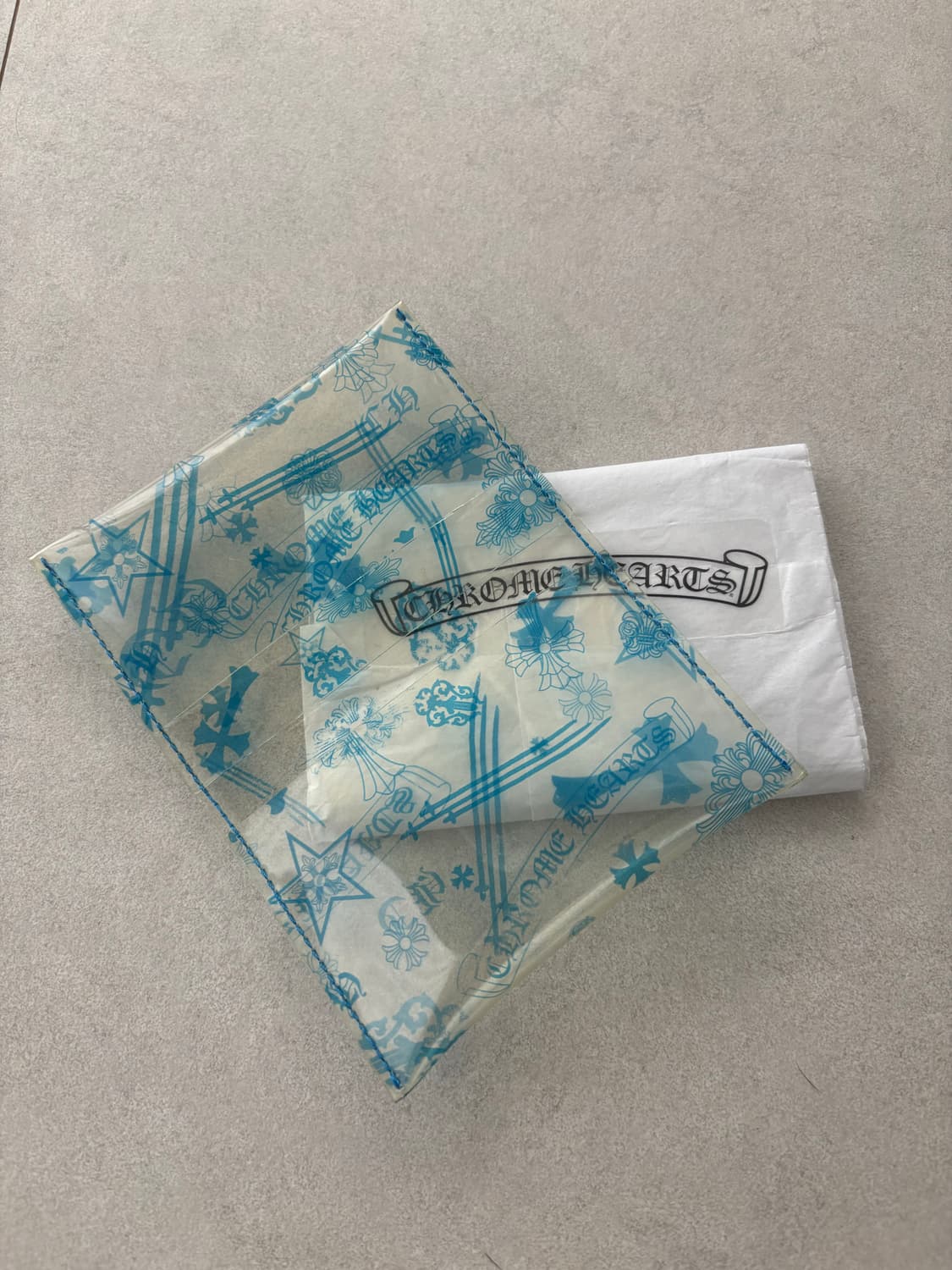 Chrome hearts pvc 클리어 블루 지갑 상품이미지2