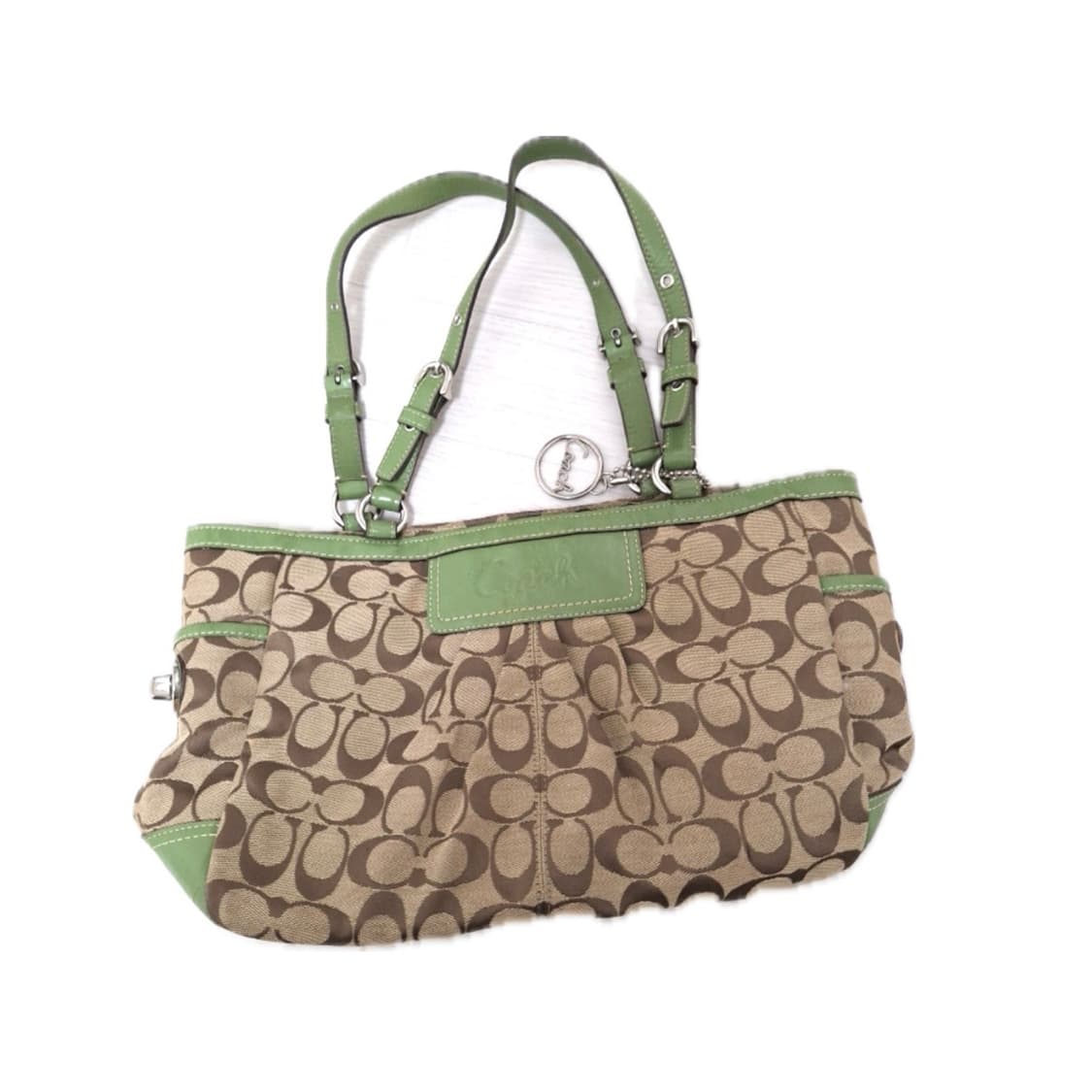 Vintage Coach 코치 숄더백 matcha 히메 갸루 상품이미지1