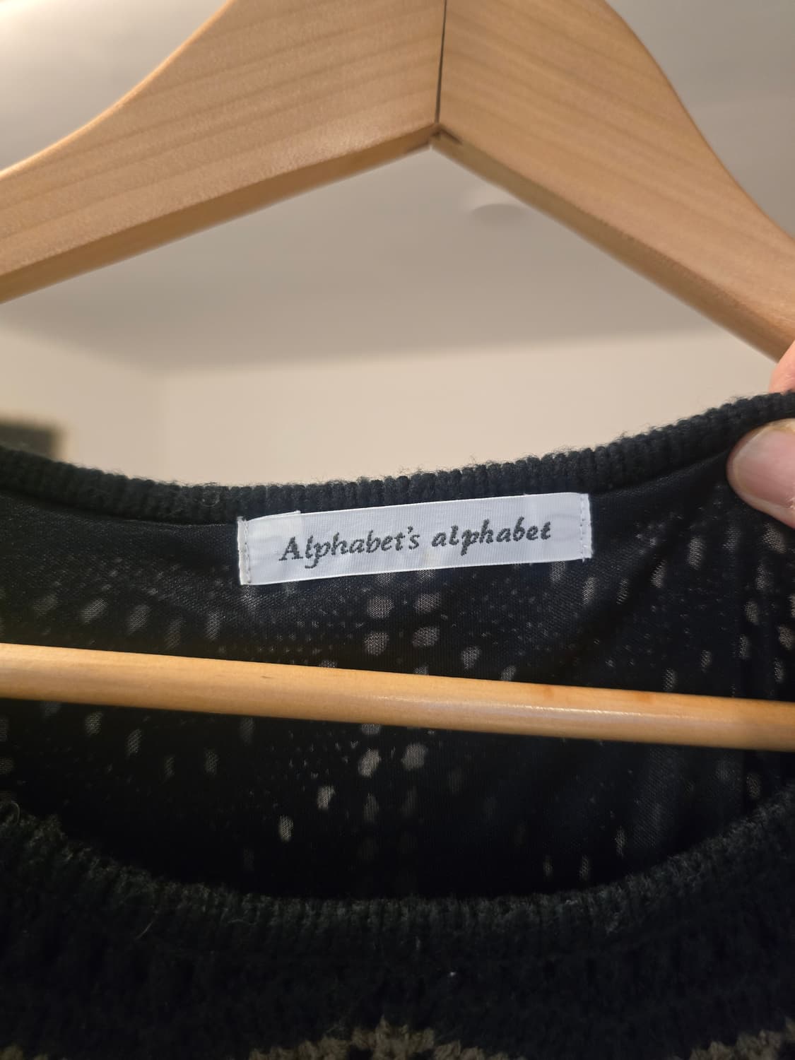 패턴 니트 원피스 상품이미지4