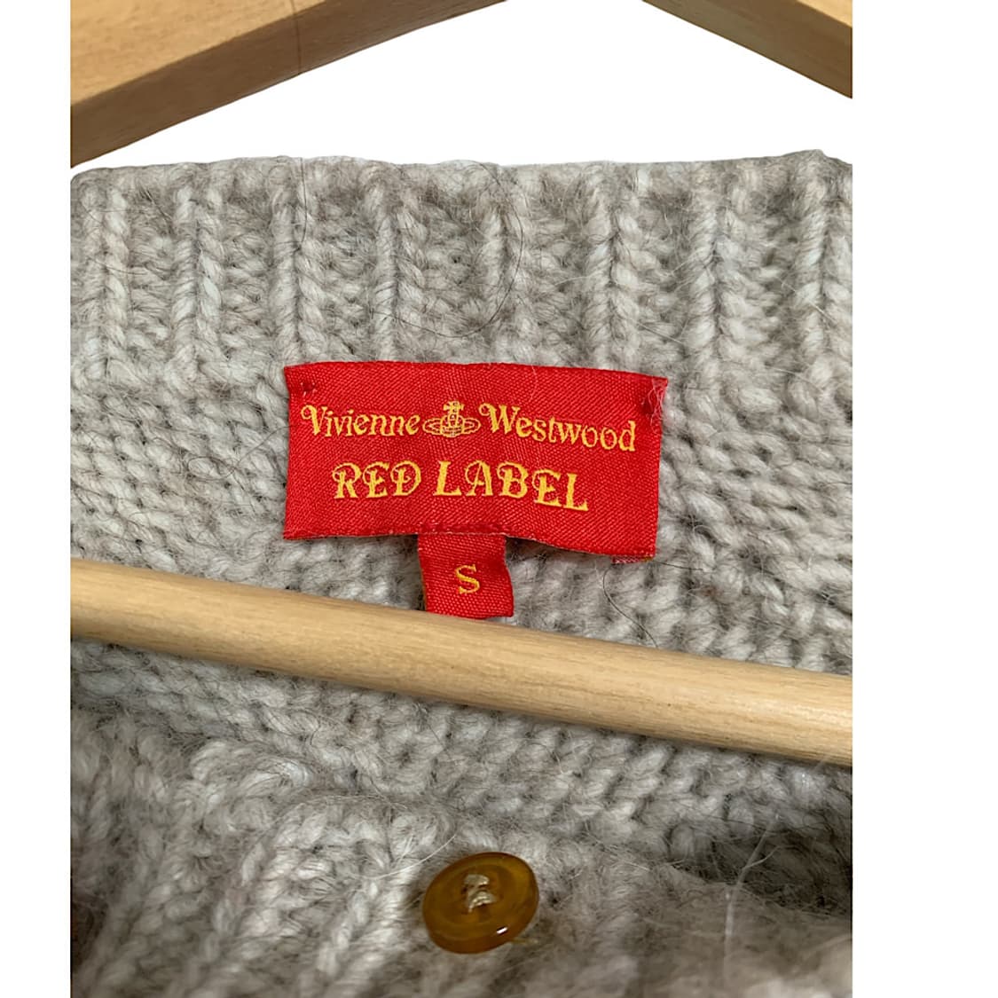 비비안웨스트우드 레드라벨 비대칭 울 알파카 가디건 S 상품이미지2