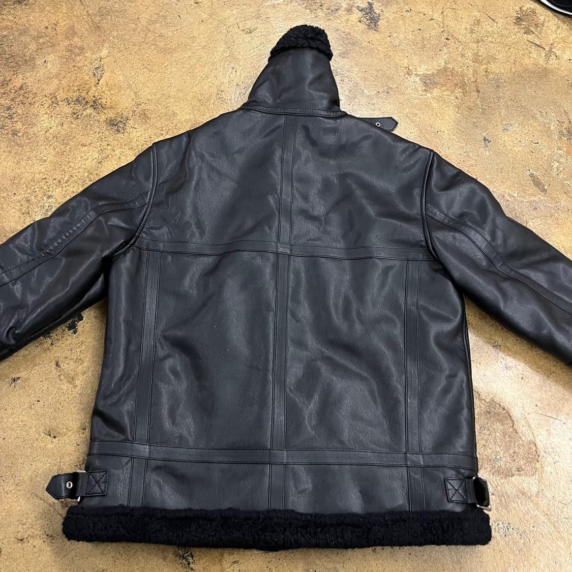 [정품/L] 도프제이슨 블랙 무스탕 자켓 b17 상품이미지4