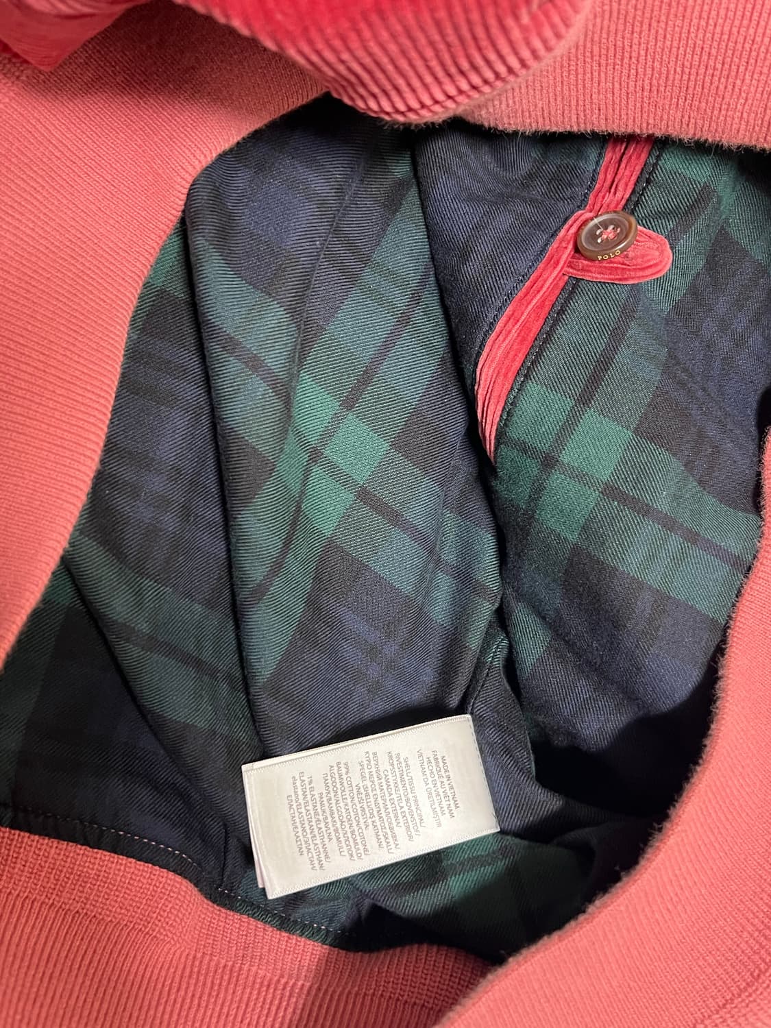 새상품 폴로 베이비핑크 코듀로이 바라쿠타 XL 상품이미지4