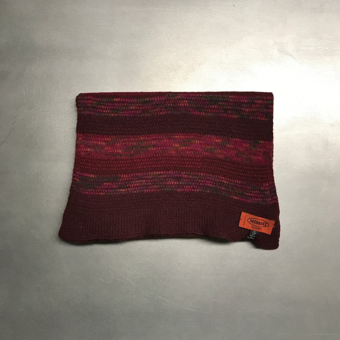 미쏘니 버건디 머플러 상품이미지2