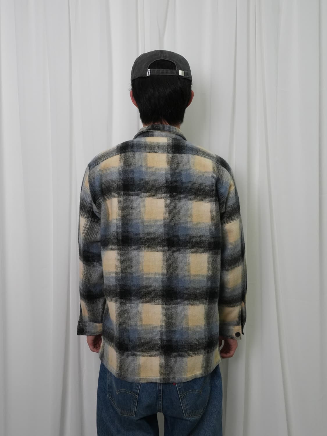 리바이스 알라스카 체크 울 셔츠 M 상품이미지7