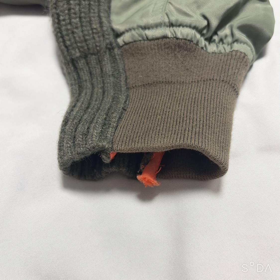 사카이 니트 블루종 봄버 자켓 카키 2사이즈 상품이미지8