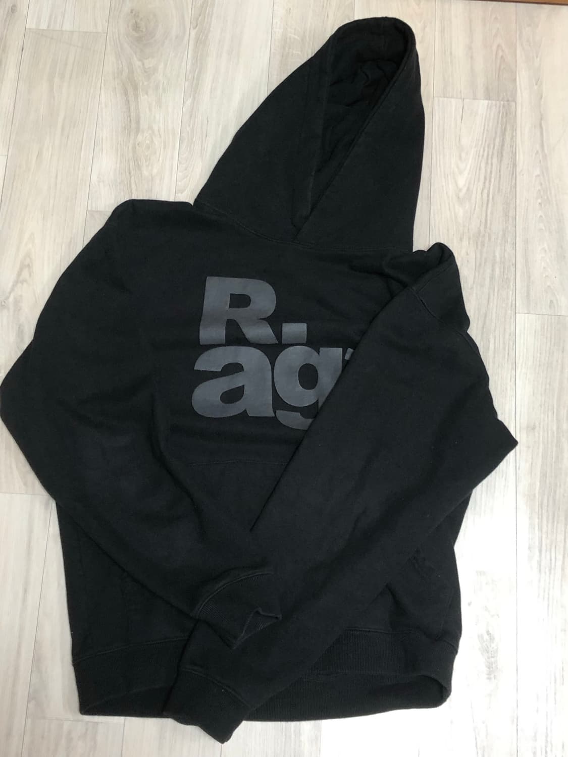 TCM rag hoodie (black) 상품이미지1
