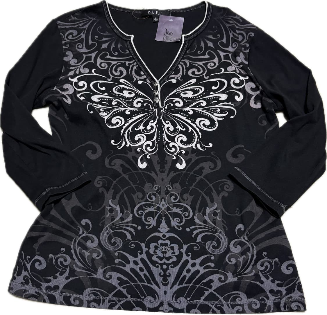 빈티지 y2k 펑크 슬리브 티셔츠 상품이미지1