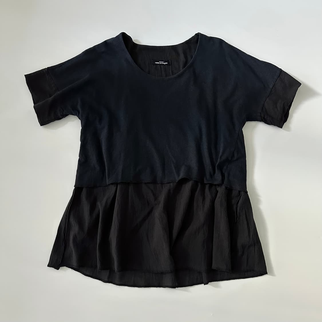 트리콧꼼데가르송 comme des garcons 디테일 반팔 블라우스 상품이미지2