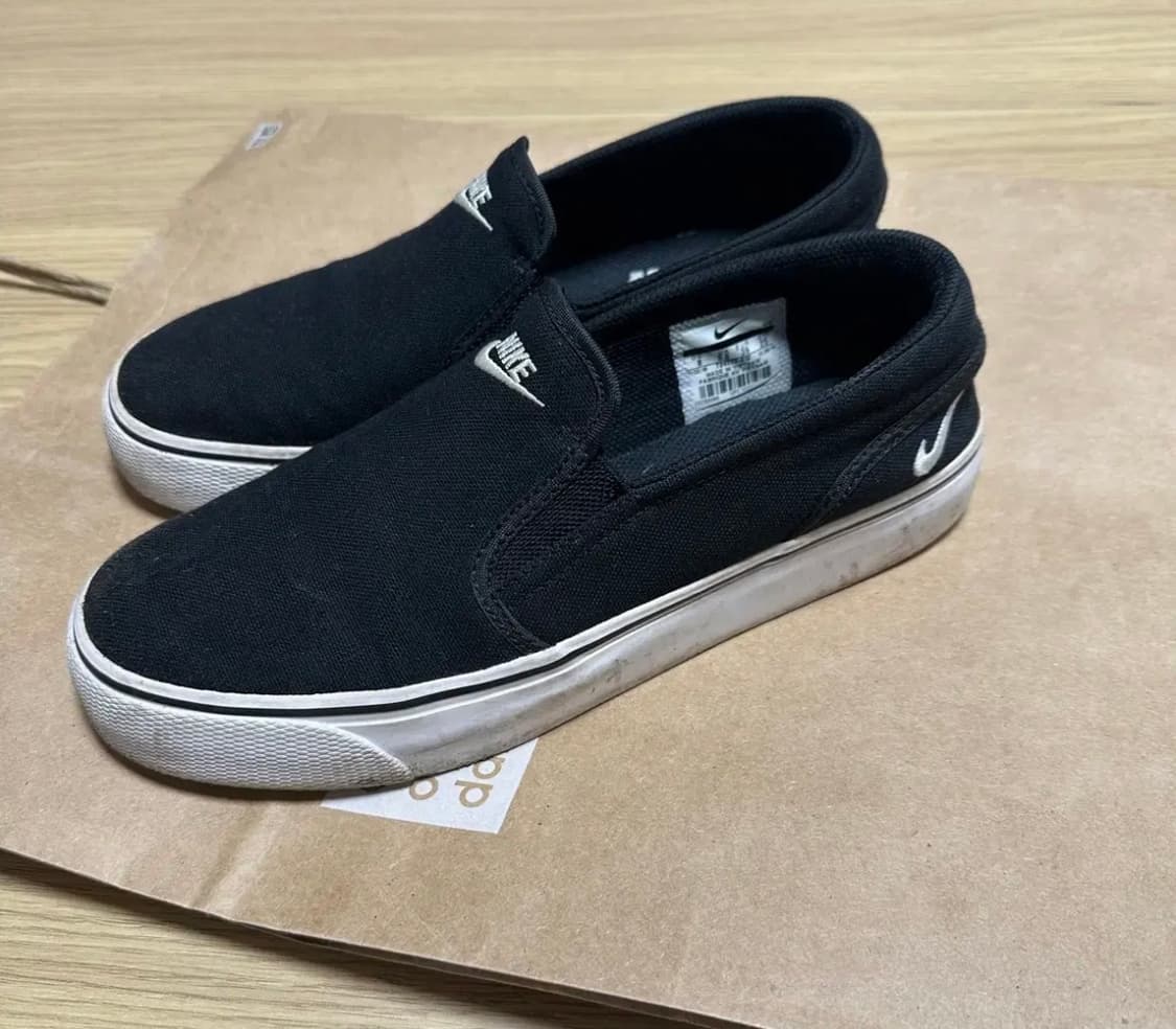 나이키 토키 슬립온 블랙 캔버스화 250 상품이미지4