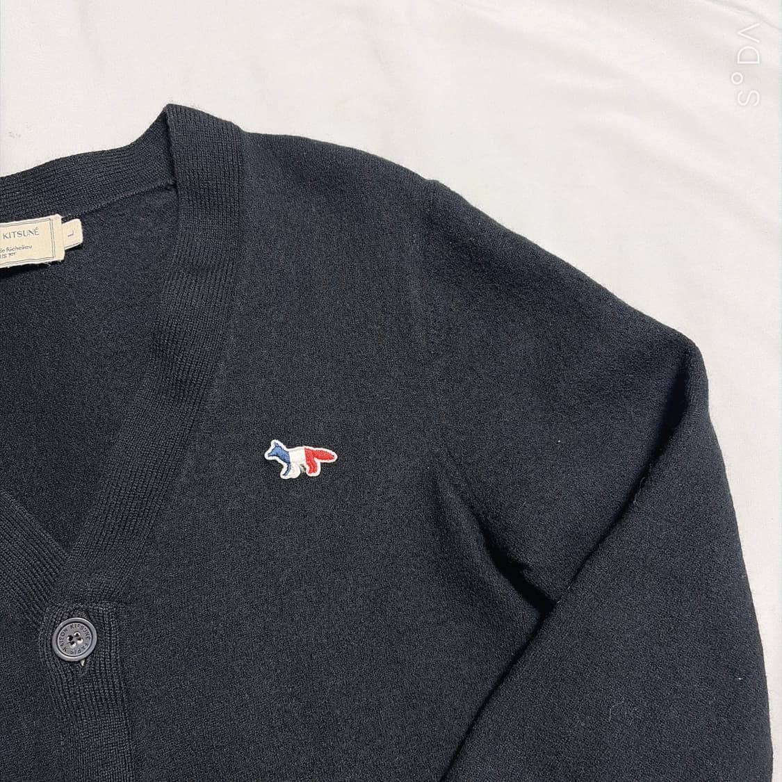 메종키츠네 폭스 패치 블랙 가디건 L (여성) 상품이미지5