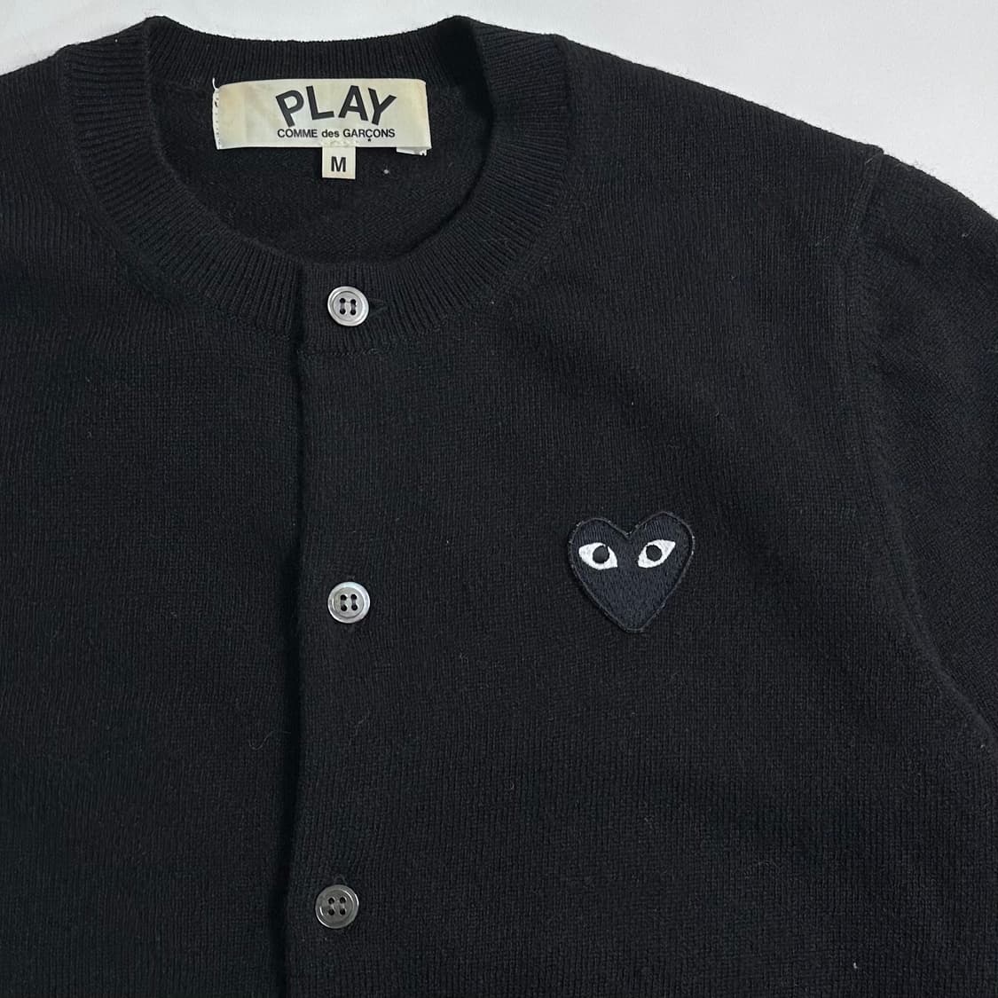 꼼데가르송 유넥 블랙 울 가디건 상품이미지3