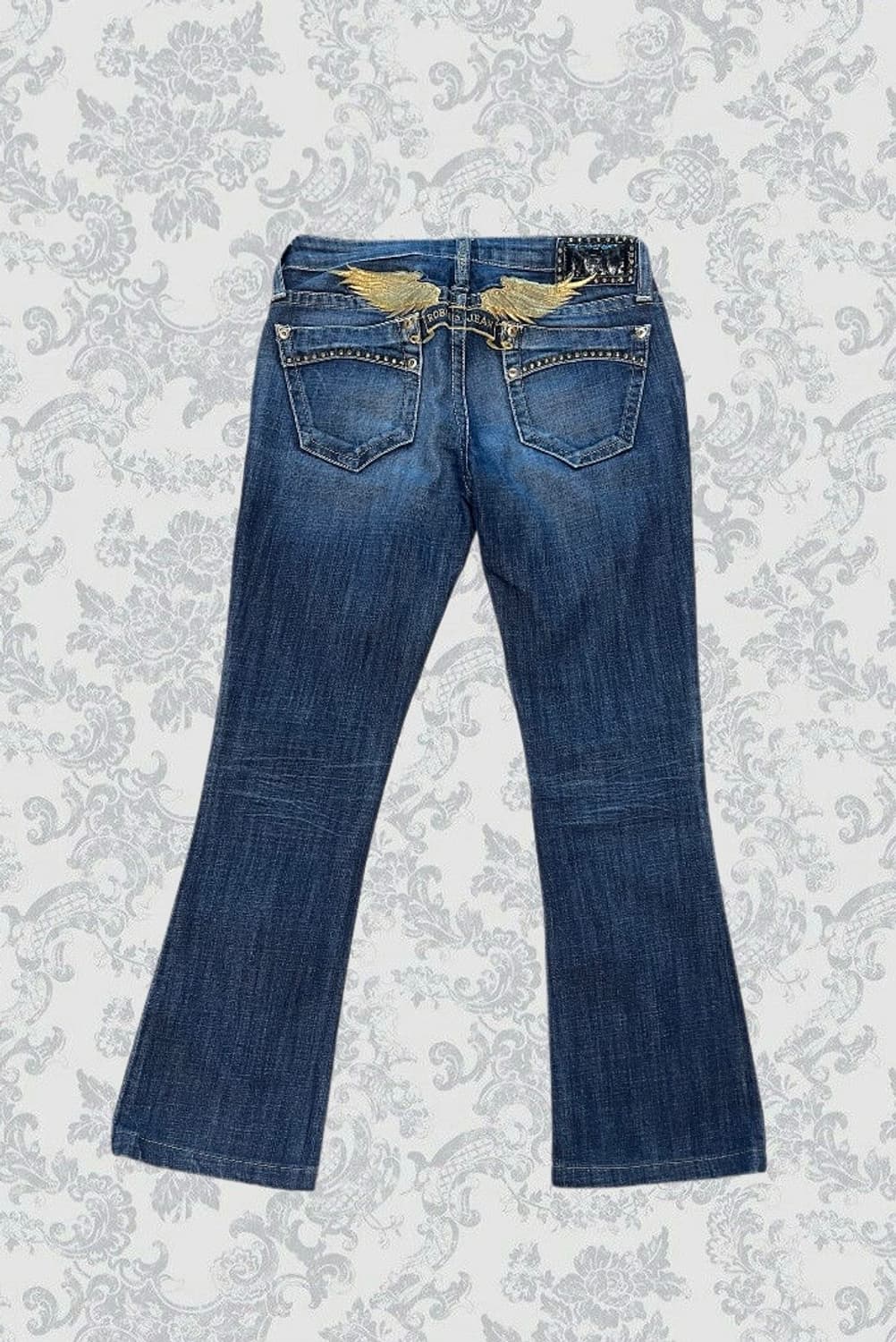 90s Robins jean 로빈스진 윙 디테일 날개 로우라이즈 부츠컷 상품이미지3