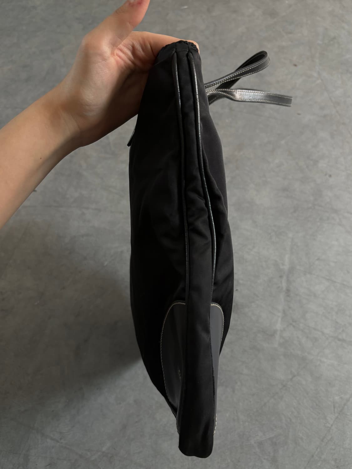 Prada 프라다 포코노 나일론 레더 토트백 상품이미지3