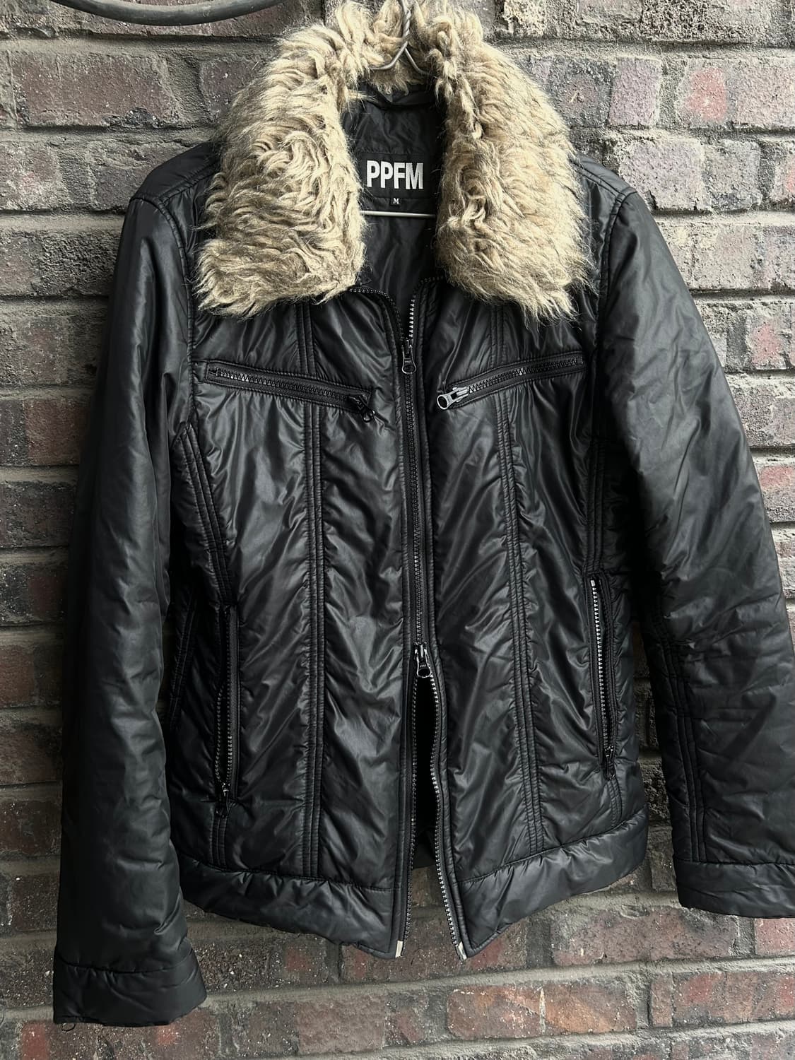 2000s PPFM v-kei 락시크 퍼 투웨이 패딩 자켓 상품이미지1