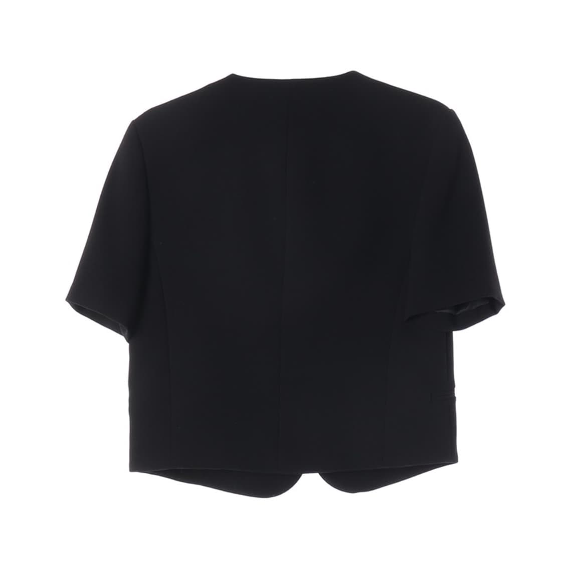 ZARA 블랙 브이넥 크롭 반팔 블레이저 XS 상품이미지2