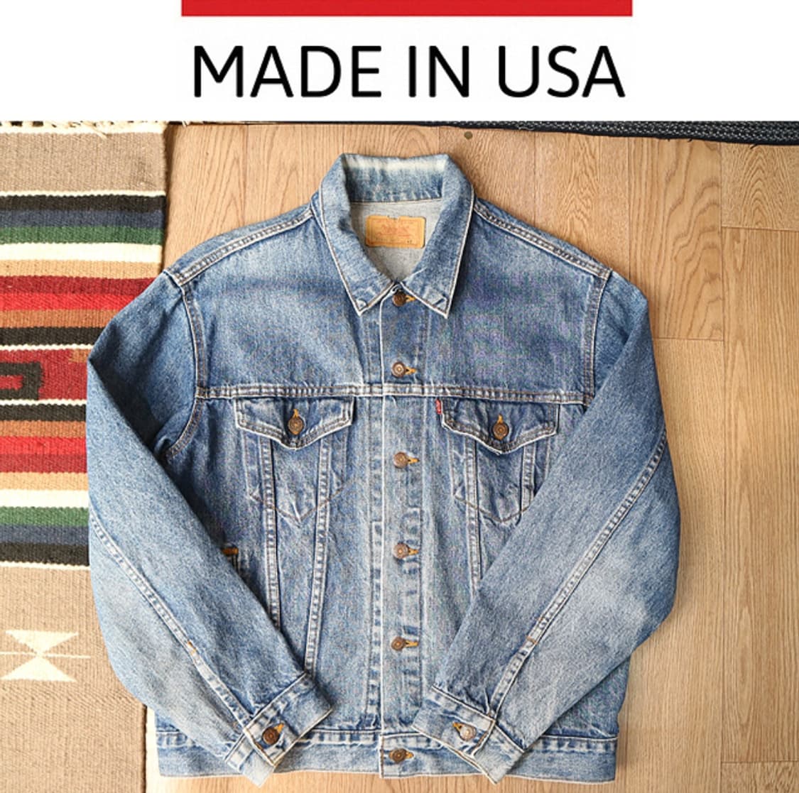 미국산 LEVIS 리바이스 70506-0217 오렌지텝 빈티지 데님자켓 상품이미지1