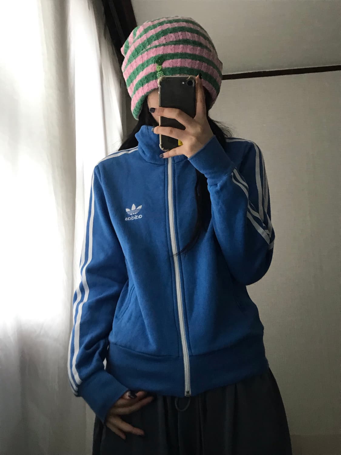 아디다스 연하늘 면집업 상품이미지3