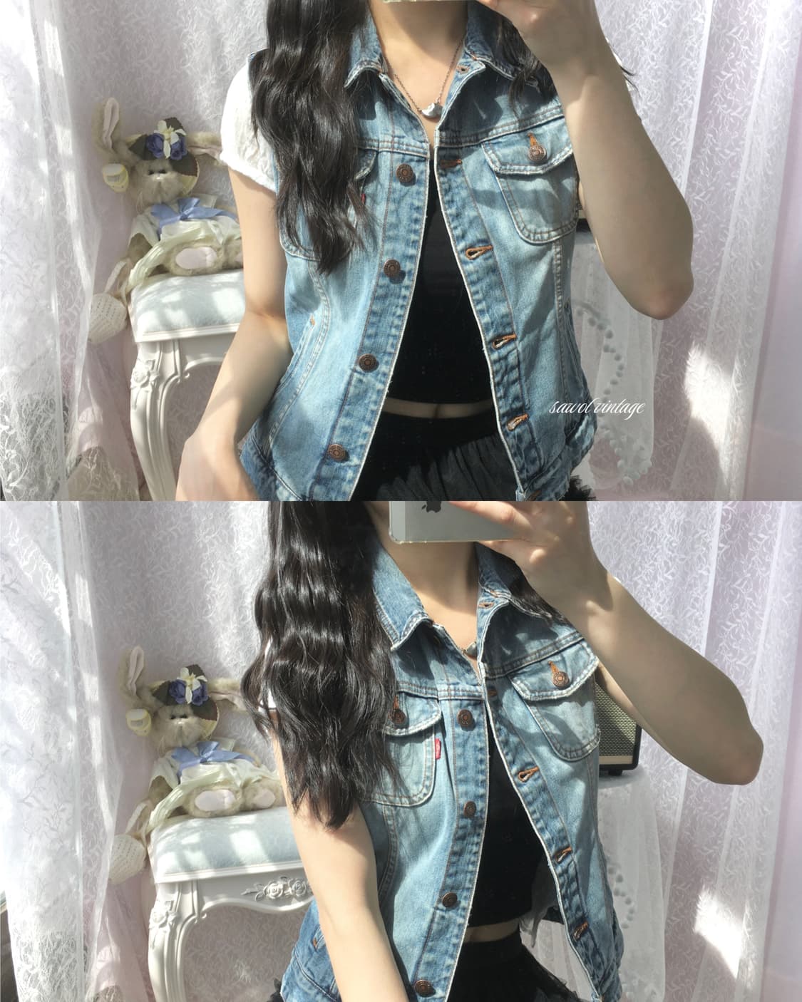 Levis denim vest 상품이미지1