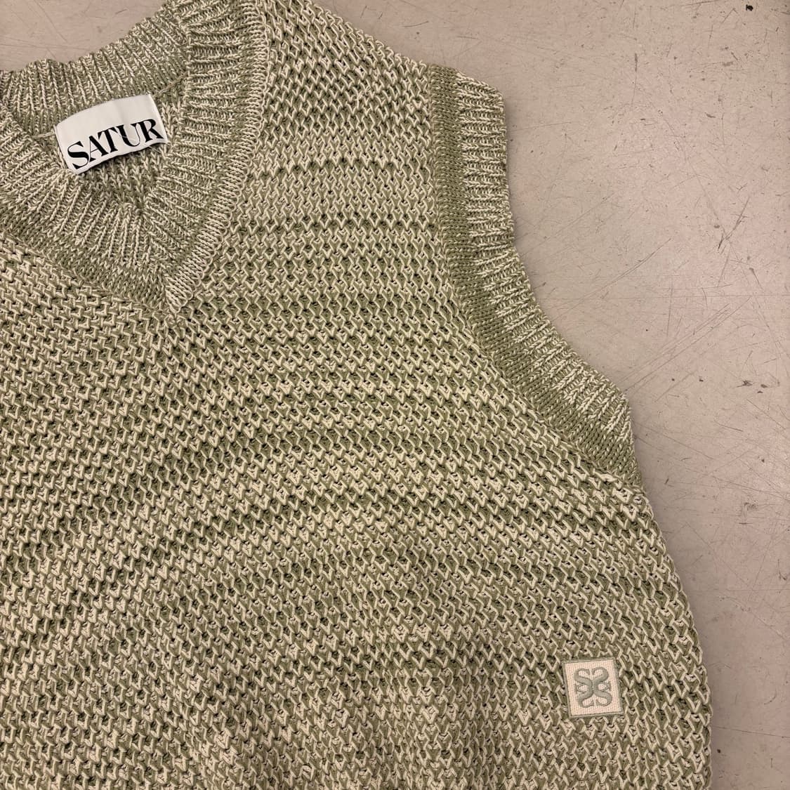 세터 패턴 니트 베스트 상품이미지2