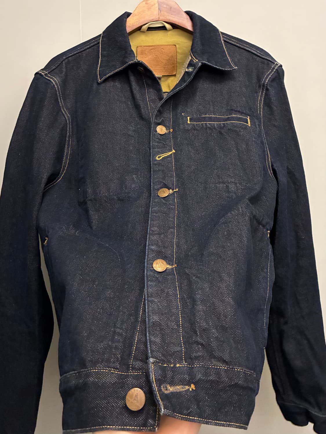 (L~XL)올세인츠 인디고 데님 트러커자켓 초어자켓 올드세인츠 상품이미지4