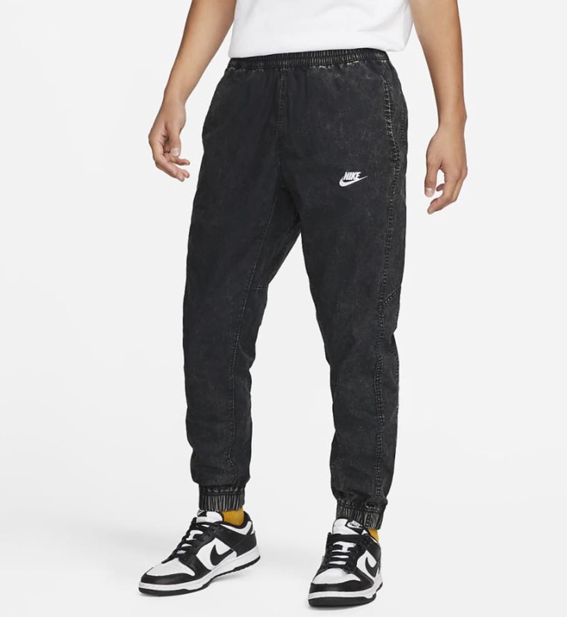 나이키 스우시 클럽 언라인드 우븐 조거 블랙 상품이미지8