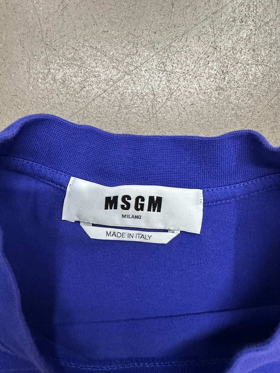 🌟MSGM 빅로고 반팔 티셔츠 블루 XL🌟 상품이미지3