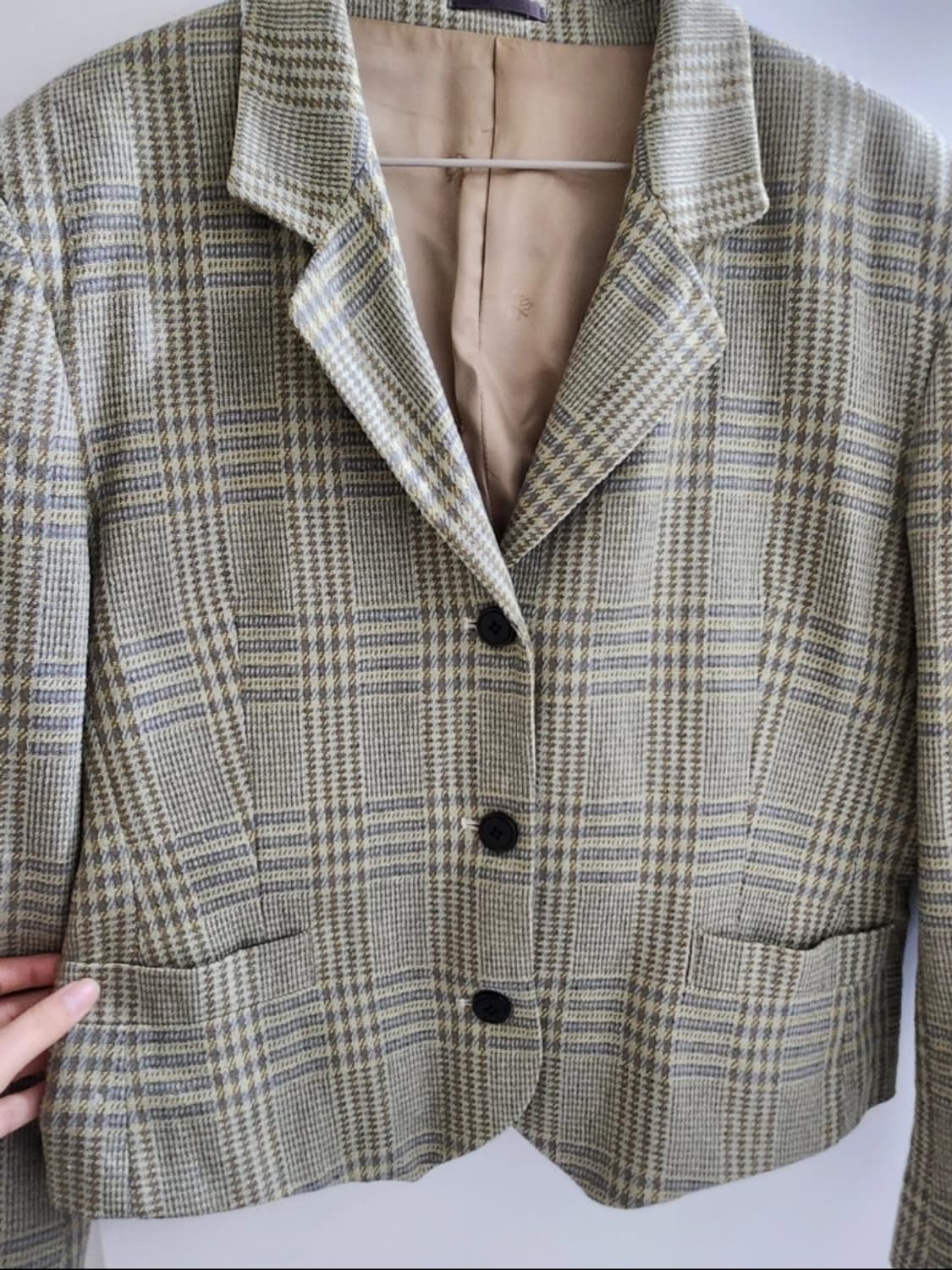 연두 트위드 자켓 상품이미지3