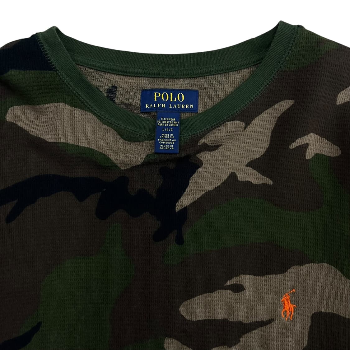 폴로 랄프로렌 오렌지포니 카모 롱슬리브 L 상품이미지5