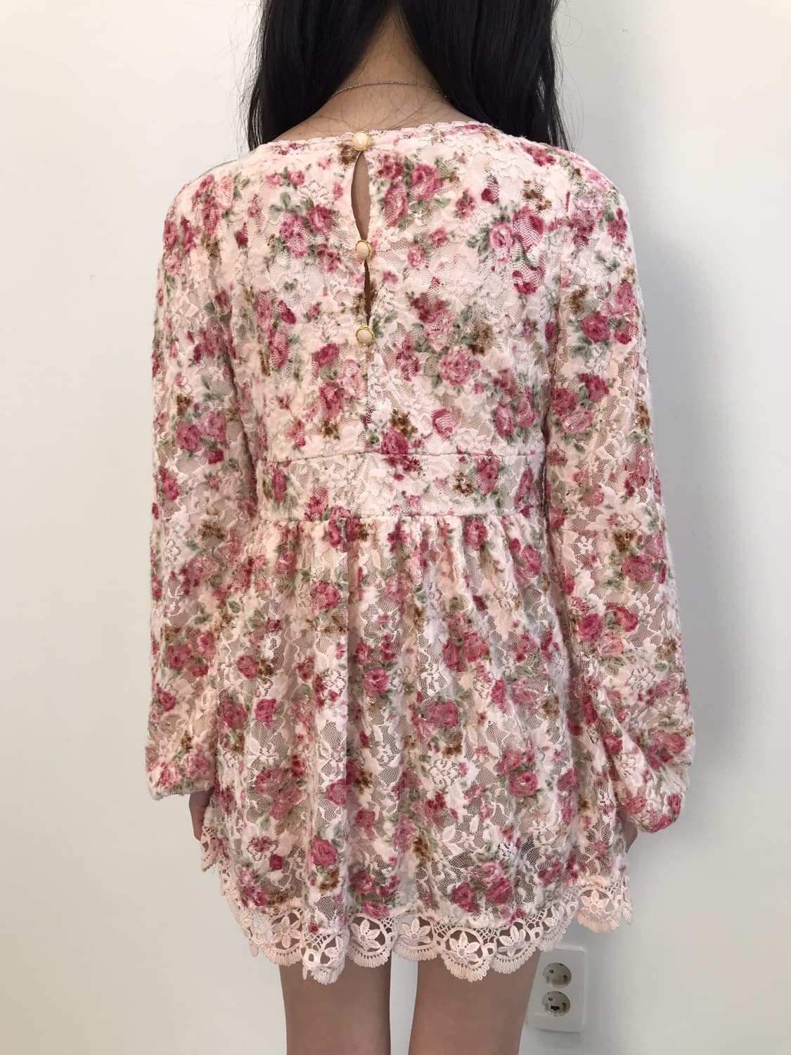 LIZ LISA  Rose Lace Big Ribbon Onepiece 상품이미지3