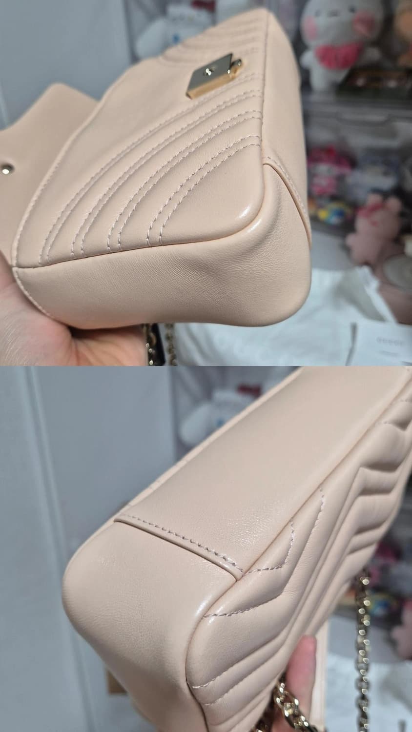 구찌 GG 마몽 스몰 숄더백 소프트 핑크 컬러입니다.
(모델번호 8372 상품이미지5