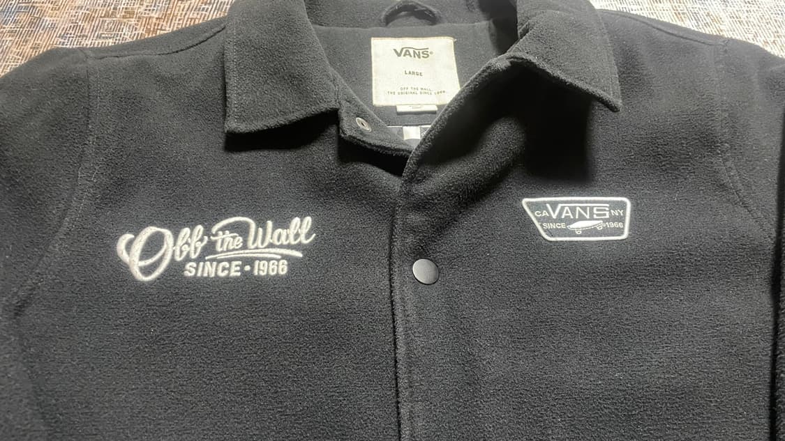 빈티지 VANS 반스 자수로고 체커보드 코치자켓 상품이미지6