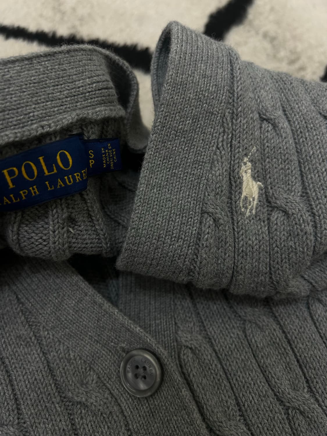 [S]폴로랄프로렌 케이블 가디건/그레이 상품이미지5