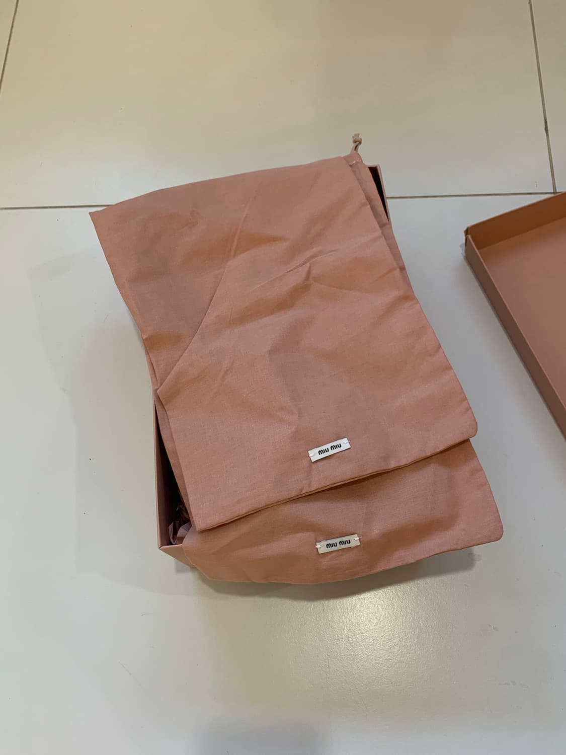 미우미우 리넨 레더 페니 로퍼 상품이미지4